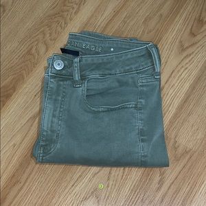 American Eagle Olive Jeans